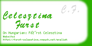 celesztina furst business card